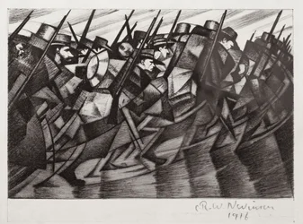 Troops returning to the Trenches, 1916